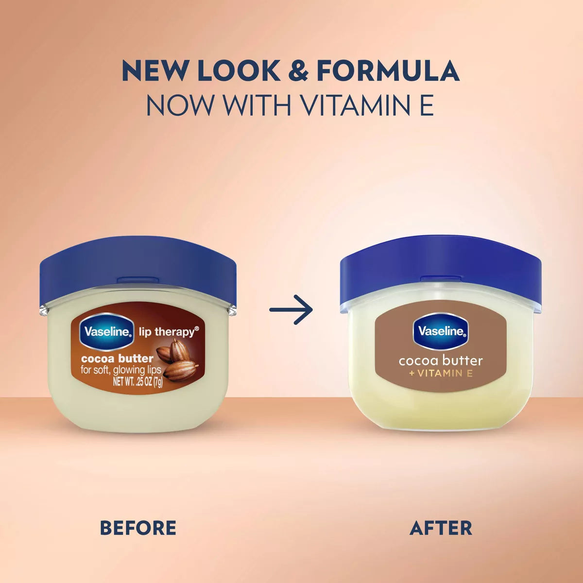 Vaseline Lip Therapy Mini Lip Balm - Cocoa Butter - Travel Size - 0.25Oz