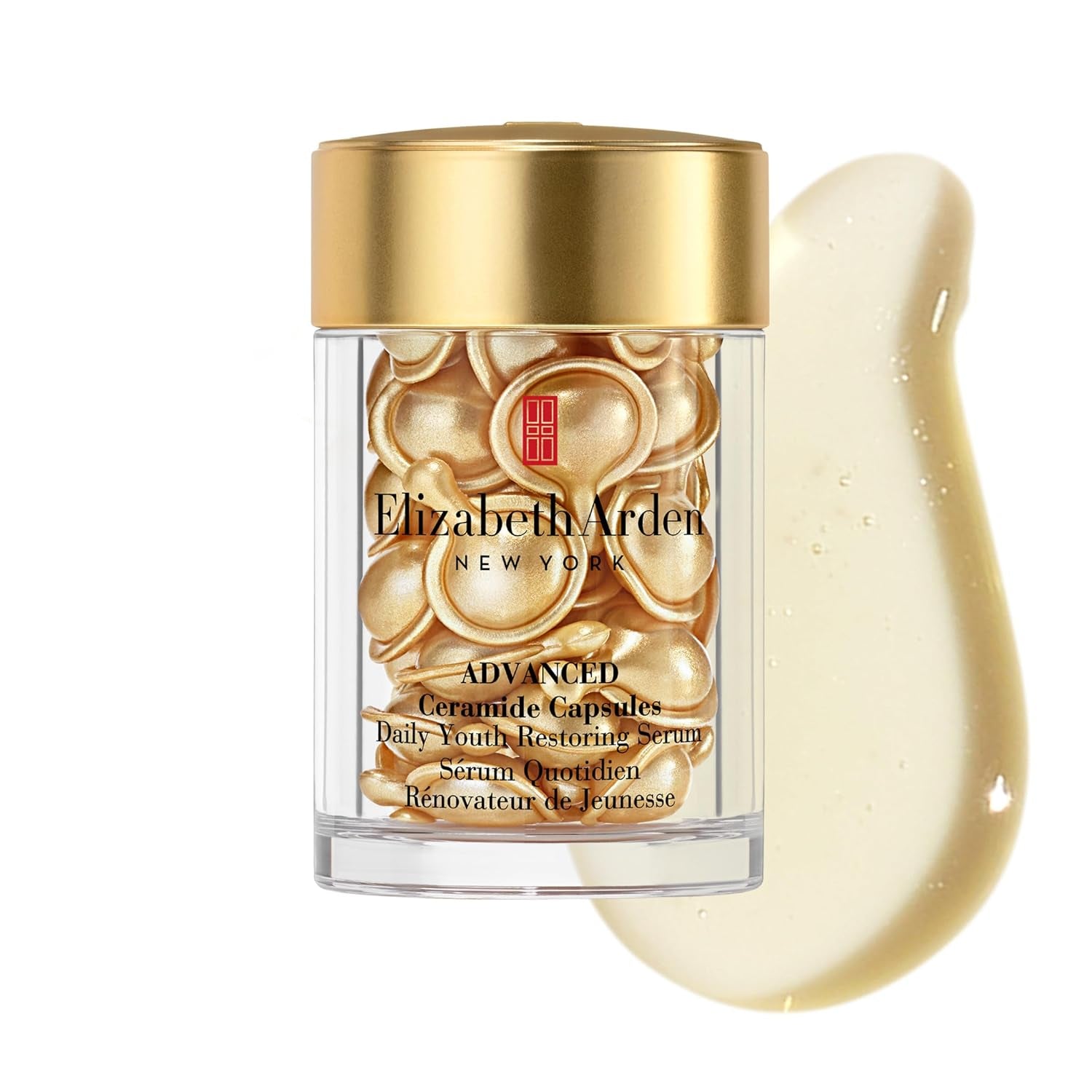 Advanced Ceramide Face Serum Capsules, Anti-Aging Skincare, Fragrance-Free Hydrating Formula for Radiant, Firm Skin, Nourishing and Strengthening