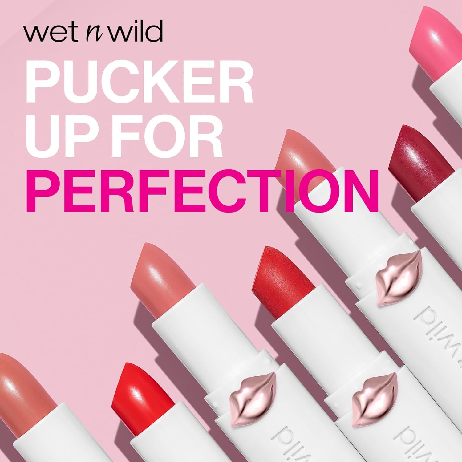 Mega Last High-Shine Lipstick Lip Color, Infused with Seed Oils for a Nourishing High-Shine, Buildable & Blendable Creamy Color, Cruelty-Free & Vegan - Rosé and Slay