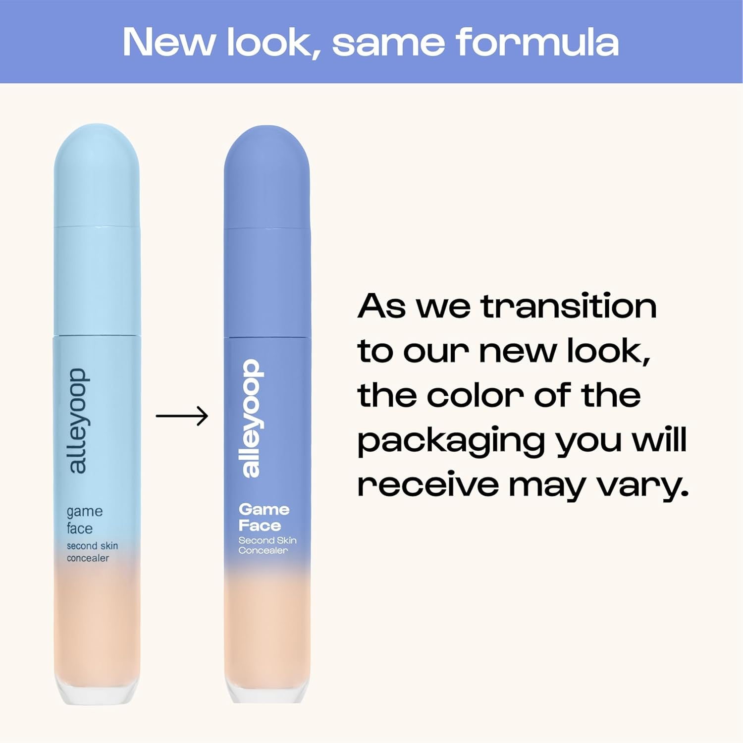 Game Face Makeup Concealer - Lightweight, Buildable under Eye Concealer for Dark Circles, Hydrating Cream Formula for Women with Aloe Stem Cell - Smooth, Crease-Proof Makeup, Go-Getter
