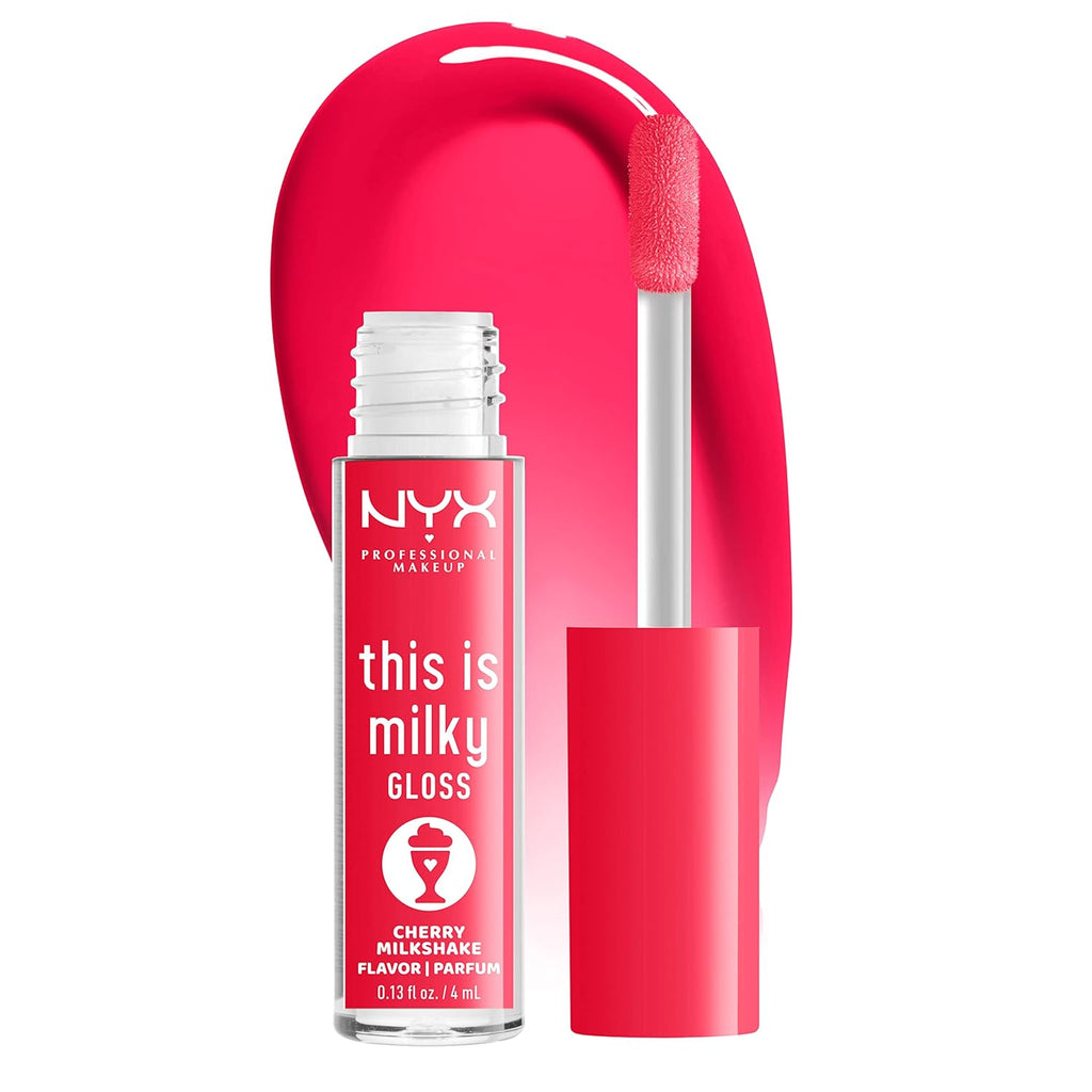 This Is Milky Gloss, Lip Gloss with 12 Hour Hydration, Vegan - Cherry Milkshake (Cherry Pink)