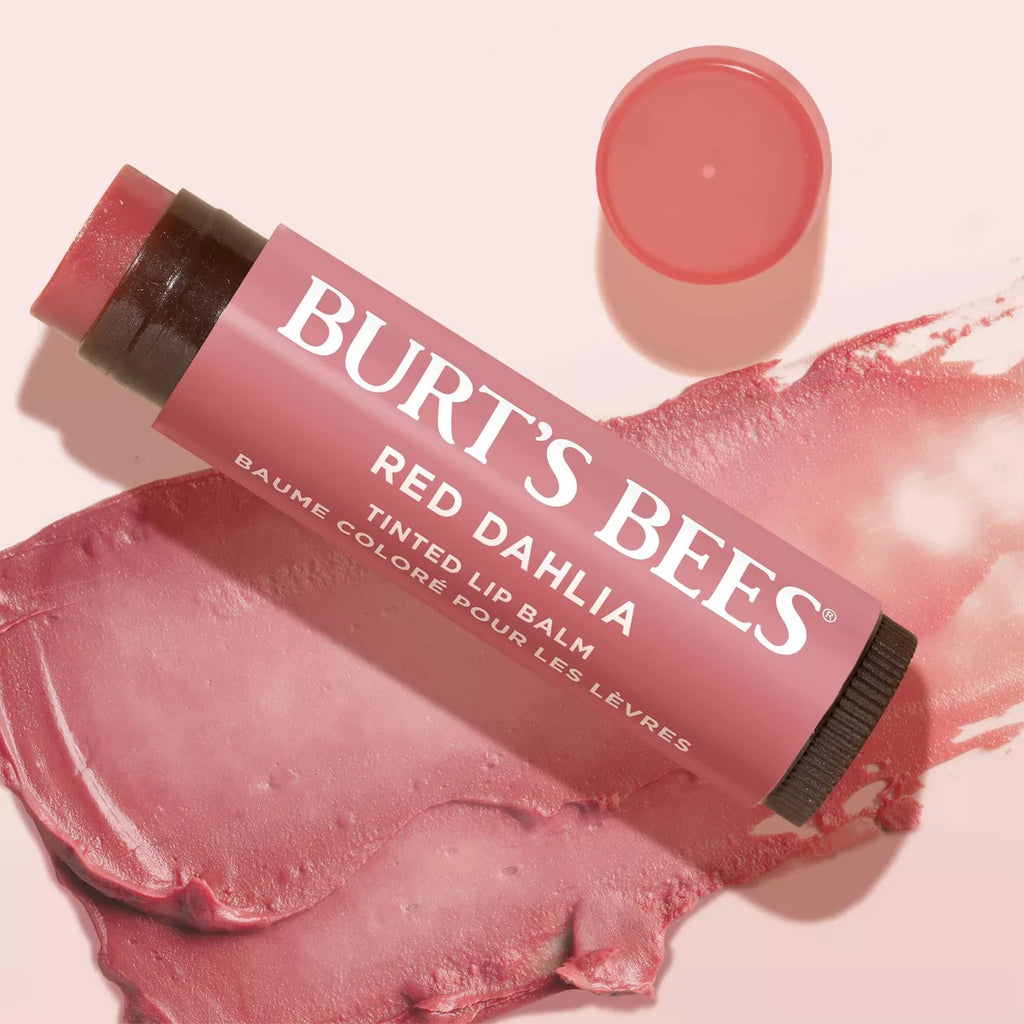 Burt'S Bees 8-Hour Hydrating Tinted Lip Balm - Red Dahlia - 0.15Oz/1Pk: Paraben & Sulfate-Free,