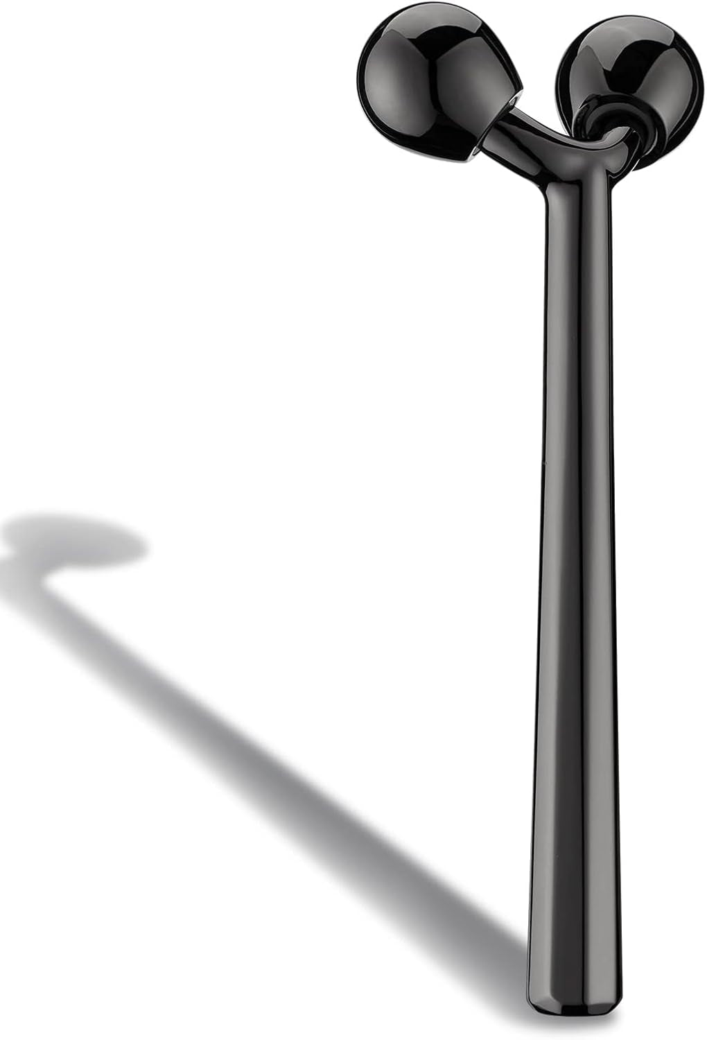Face Roller, Facial Metal Massager, Massage Tool for Face (Black)