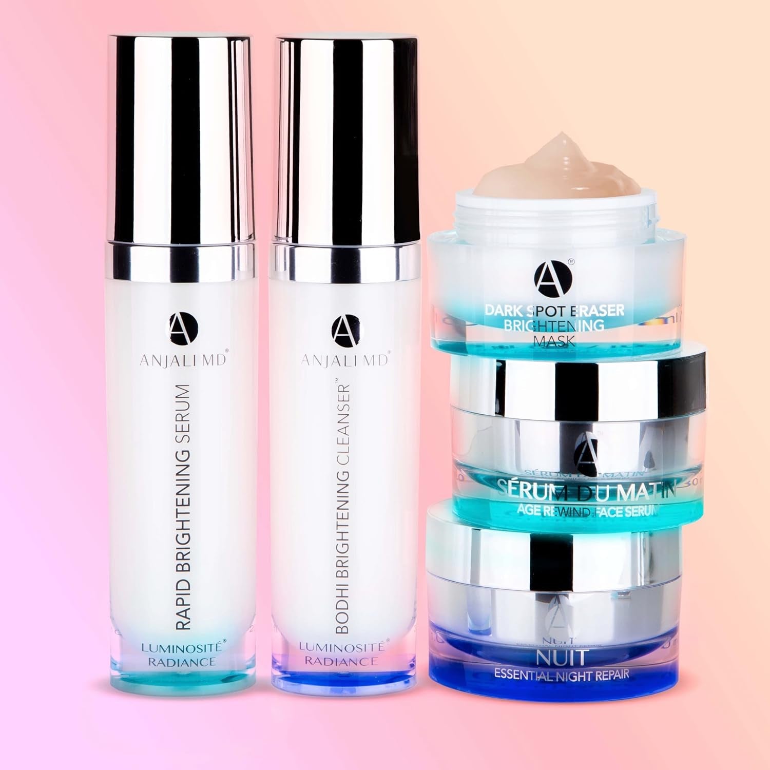 Skincare Dark Spot System PRO - 5 Step System to Get Rid of Dark Spots, Wrinkles and Sun Damage