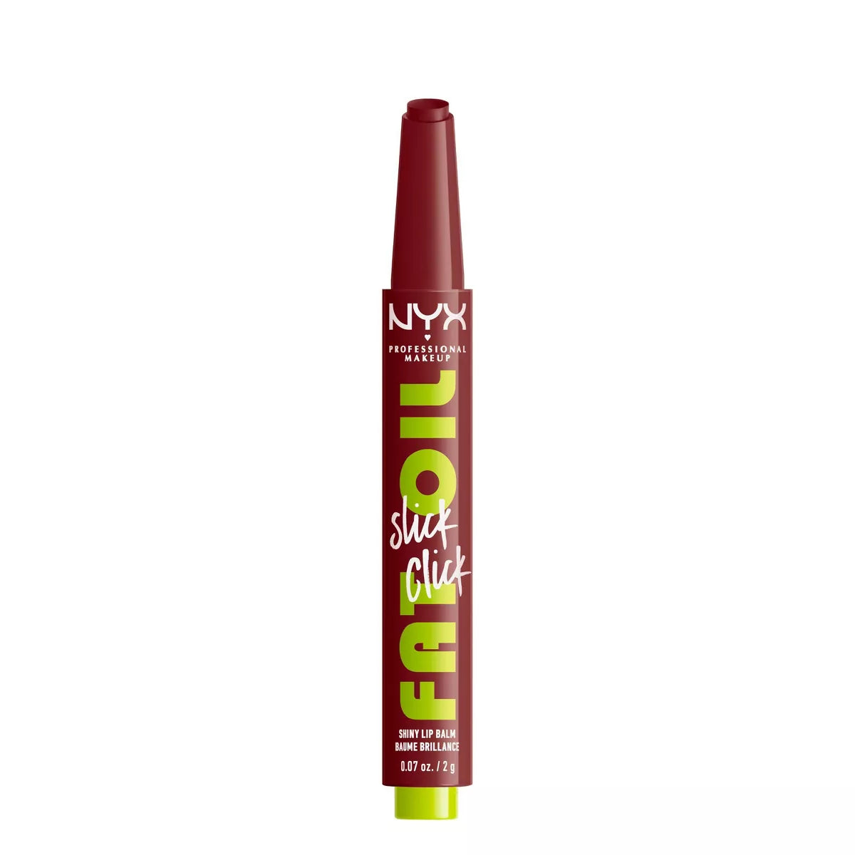 NYX Professional Makeup Fat Oil Slick Click Tinted Lip Balm - 0.07Oz