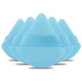 Powder Puff  6 PCS Makeup Puff Face Soft Triangle Powder Puffs for Loose Powder Mineral Powder Body Powder Velour Cosmetic Foundation Sponges Blender Makeup Tools(Blue)