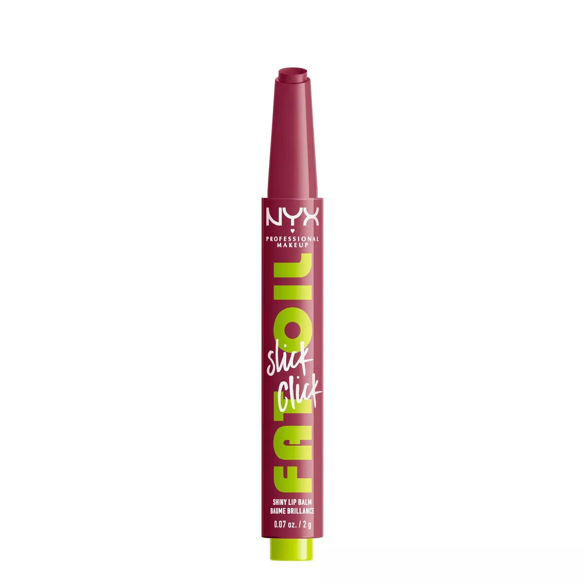 NYX Professional Makeup Fat Oil Slick Click Tinted Lip Balm - 0.07Oz