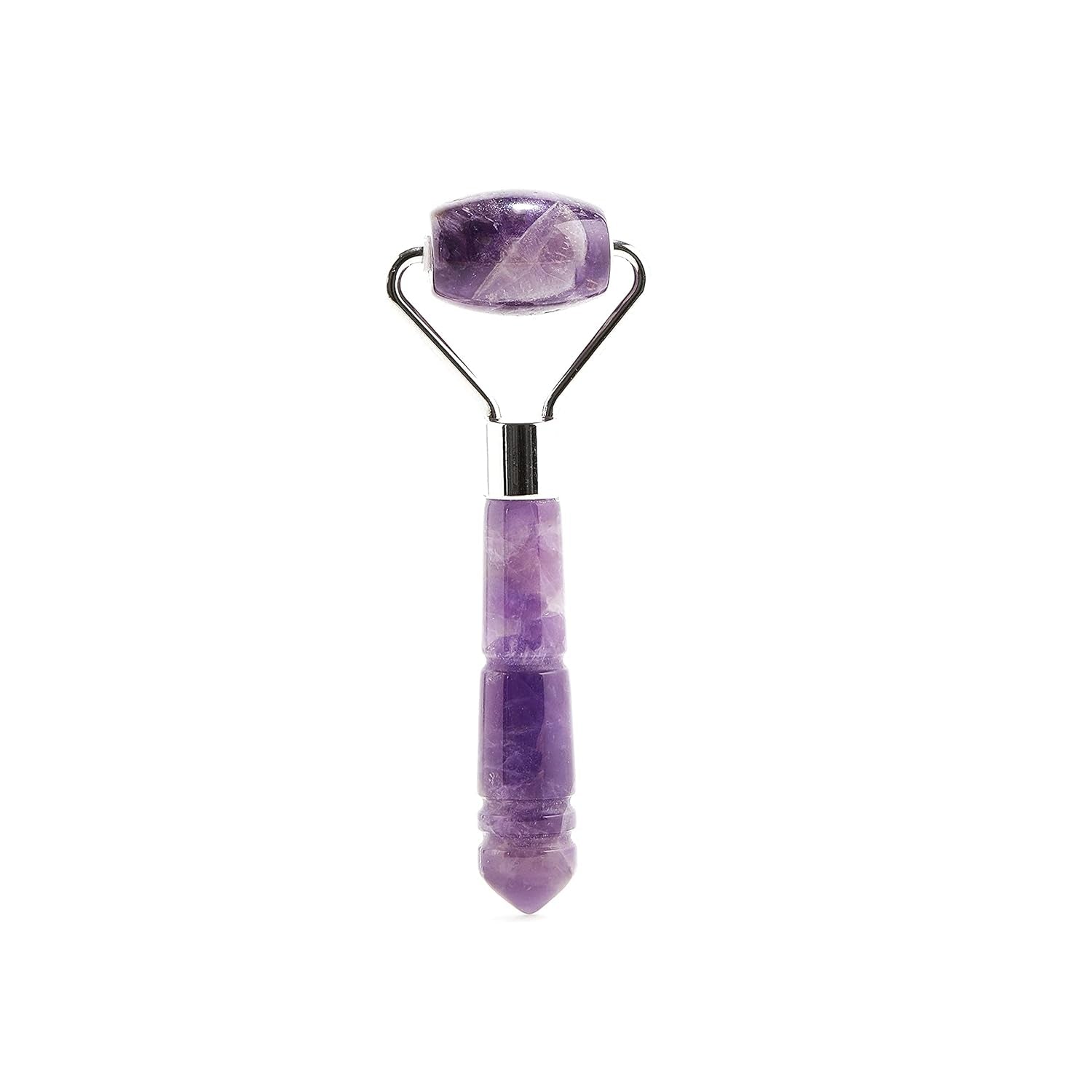 Mini Amethyst Facial Roller Massager for Wrinkles and Fine Lines Anti-Aging Face Lift Skin Care Beauty Tool