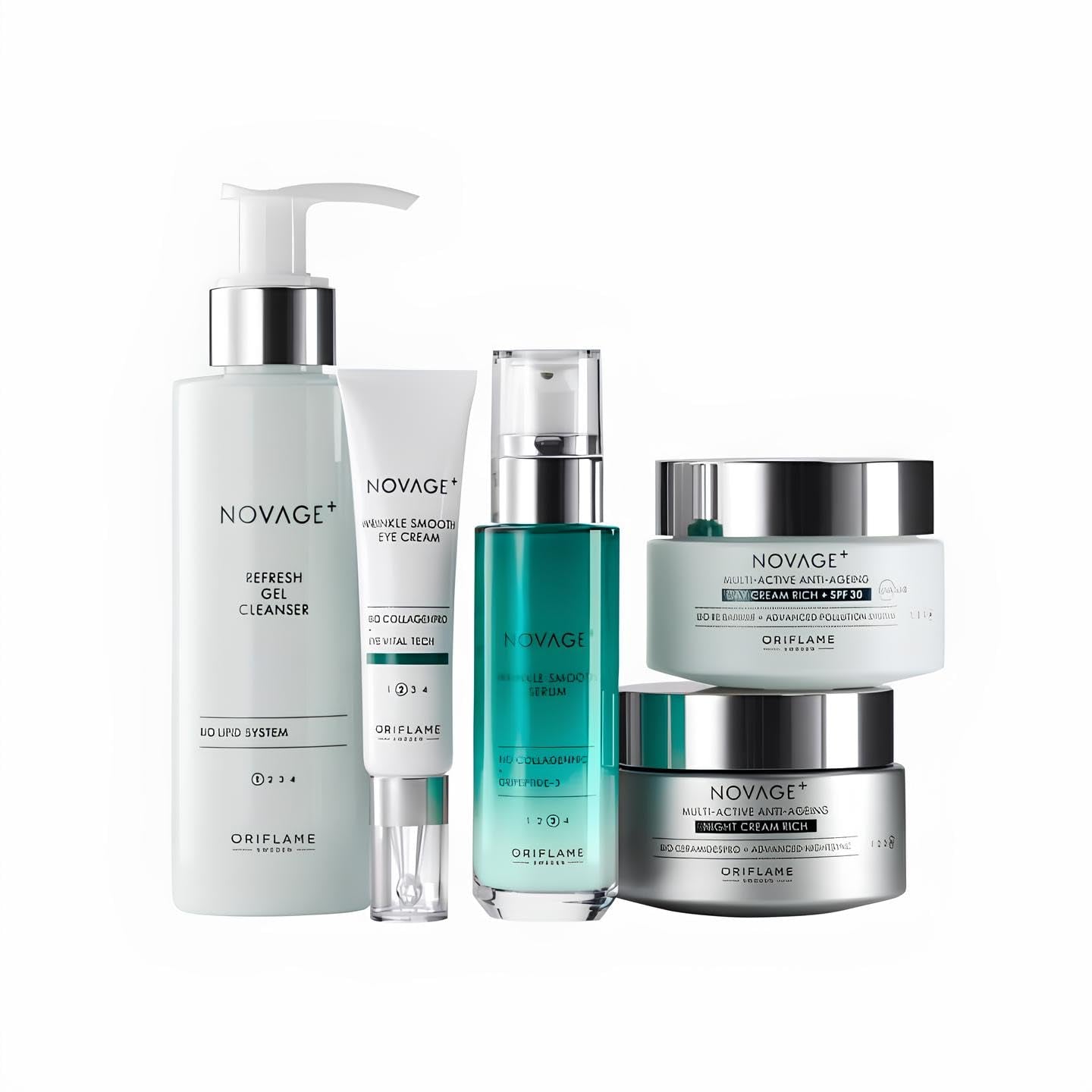 Novage Wrinkle Smooth Anti,Aging Skin Care Set  (SPF15)