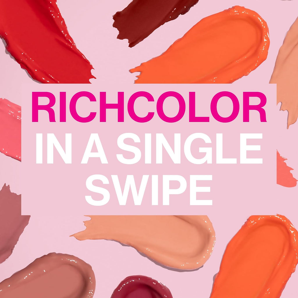Mega Last High-Shine Lipstick Lip Color, Infused with Seed Oils for a Nourishing High-Shine, Buildable & Blendable Creamy Color, Cruelty-Free & Vegan - Rosé and Slay