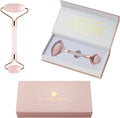| Premium Rose Quartz Face Roller | Face Roller Skin Care Tool | Facial Roller Massager | Natural Crystal Facial Roller for Aging Skin | Pink Stone Roller for Face, Eyes and Neck