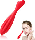 Silicone Facial Roller, Face Massage Roller Facial Roller Massager Eye Skin Care Tools Facial Massage Tool Face Massage Stick for Women Body Face (Rose Red)