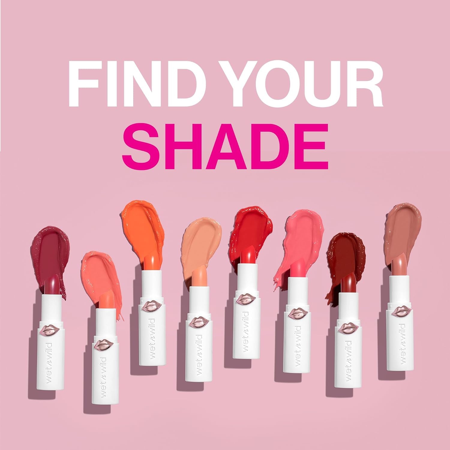 Mega Last High-Shine Lipstick Lip Color, Infused with Seed Oils for a Nourishing High-Shine, Buildable & Blendable Creamy Color, Cruelty-Free & Vegan - Rosé and Slay