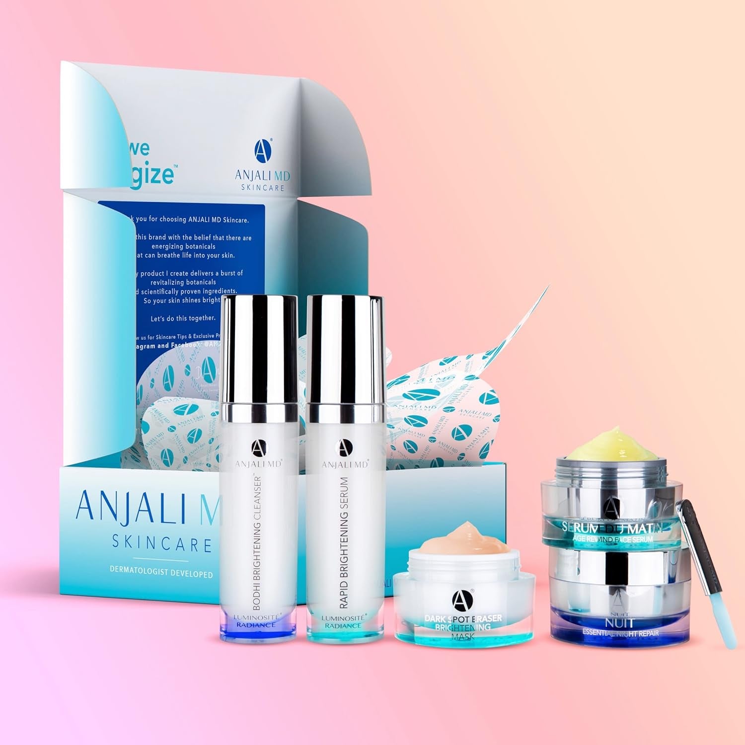 Skincare Dark Spot System PRO - 5 Step System to Get Rid of Dark Spots, Wrinkles and Sun Damage