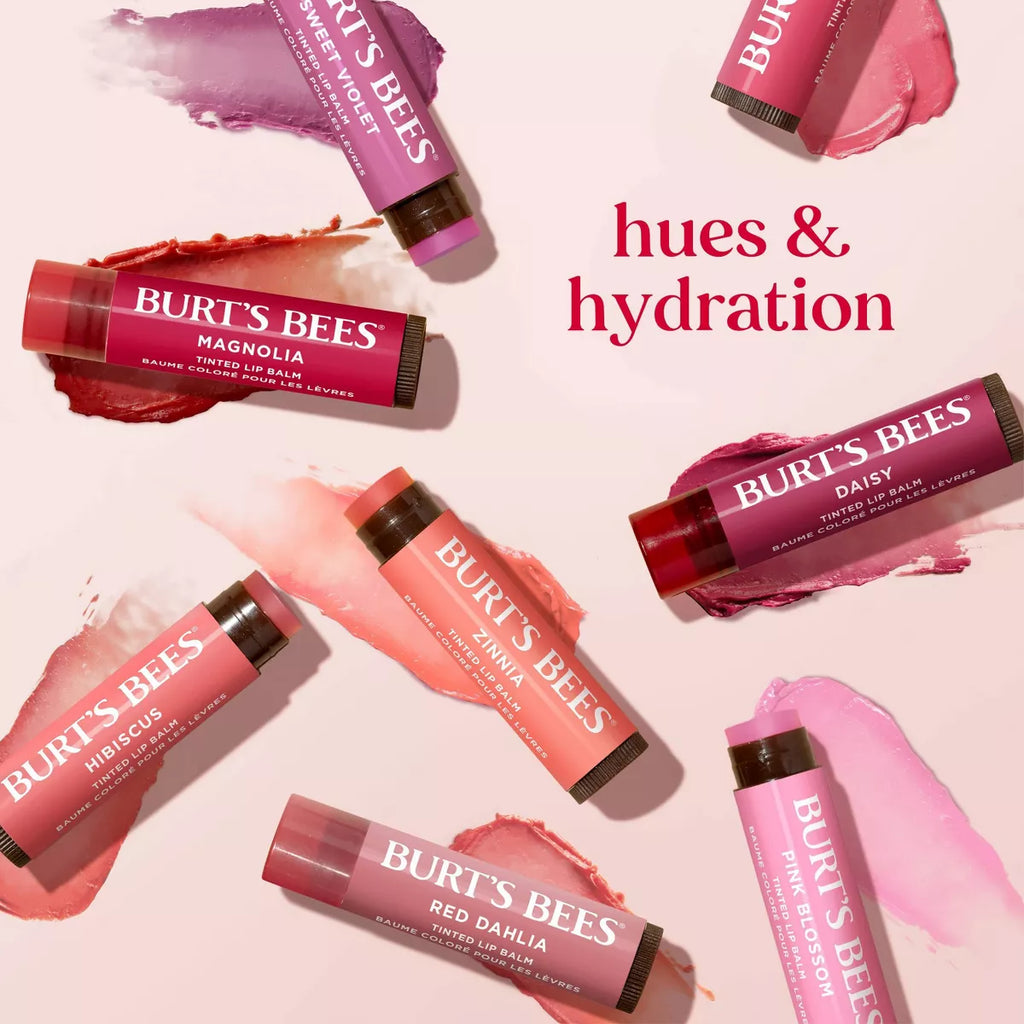 Burt'S Bees 8-Hour Hydrating Tinted Lip Balm - Red Dahlia - 0.15Oz/1Pk: Paraben & Sulfate-Free,