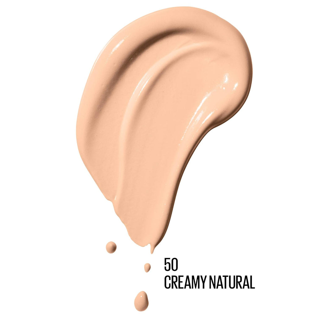 Maybelline Dream Radiant Liquid Medium Coverage Hydrating Makeup, Lightweight Liquid Foundation, Creamy Natural, 1 Count