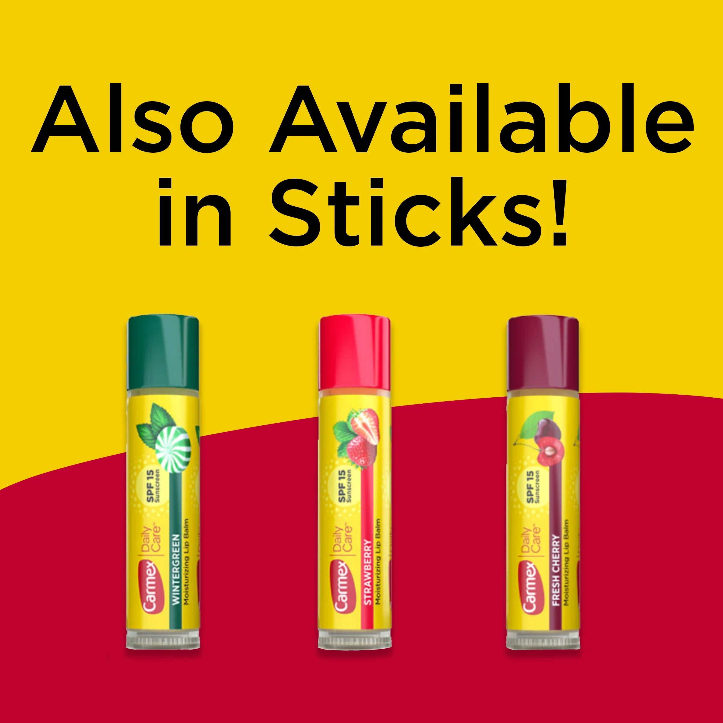 Daily Care Moisturizing Lip Balm Tubes, SPF 15, Multi-Flavor Lip Balm, 3 Count