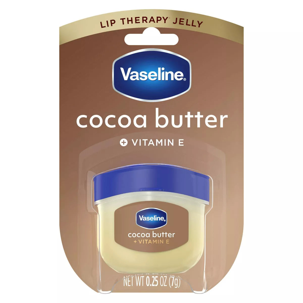 Vaseline Lip Therapy Mini Lip Balm - Cocoa Butter - Travel Size - 0.25Oz