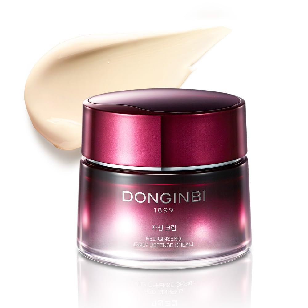 Red Ginseng Daily Defense Cream - Firming Cream for Loose Surface, Face Moisturizer for Skin Barrier Repair, Korean Red Ginseng, Skin Care Gifts for Women, 0.8 Floz / 25 Ml