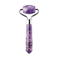 Mini Amethyst Facial Roller Massager for Wrinkles and Fine Lines Anti-Aging Face Lift Skin Care Beauty Tool
