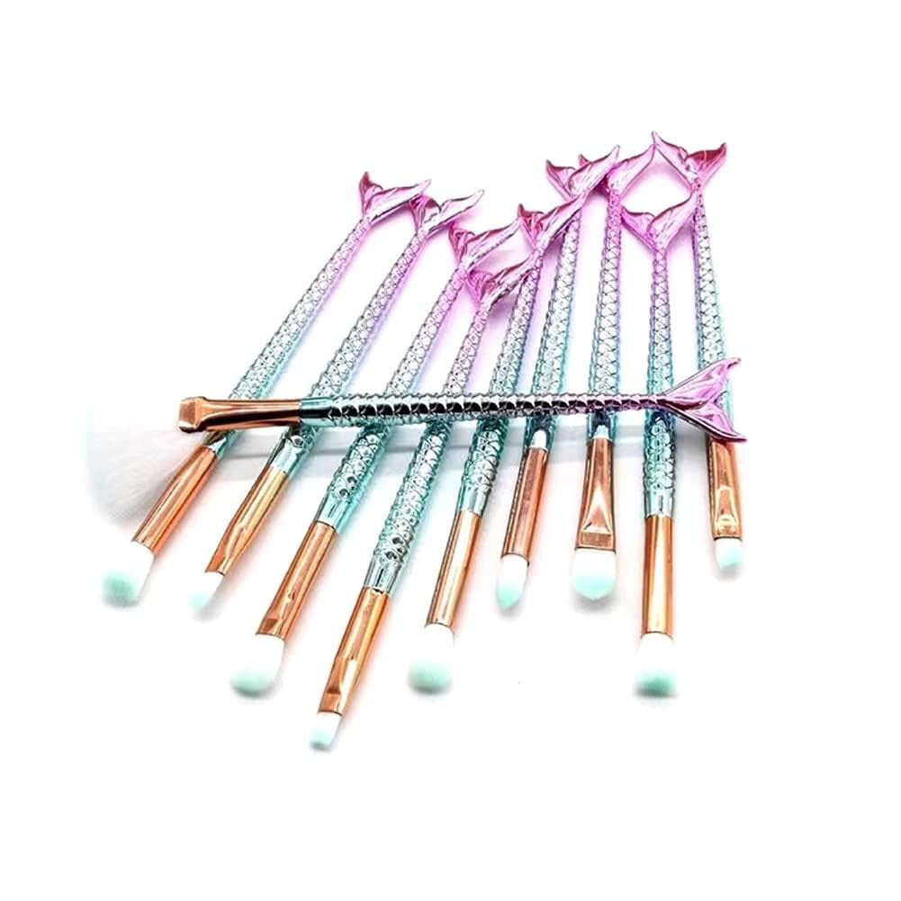 Makeup Brush Set 10Pcs Eye Makeup Brushes, Eyeshadow Concealer Eyeliner Brow Blending Brush Tool
