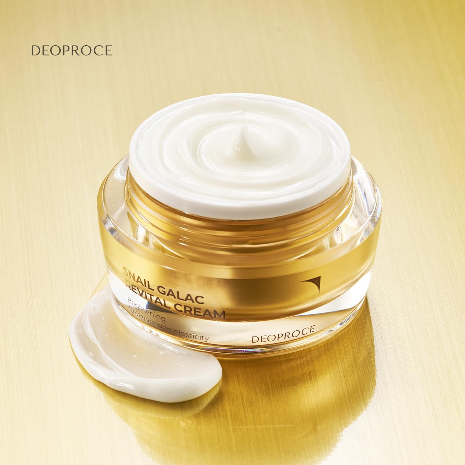 Premium Snail Galac Revital Cream 1.76 Oz - Snail Secretion Filtrate Korean Skin Care W/Galactomyces Ferment Filtrate, Volufiline, anti Wrinkle, Deep Moisturizing Korean Daily Cream