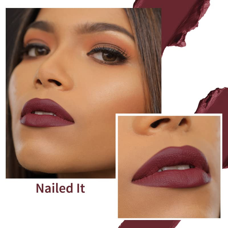 Cosmetics so Creme Creamy Matte Lipstick - Long-Lasting Lip Color for Women - Weightless Lipstick with Velvety Texture - Nailed It - 0.1 Oz