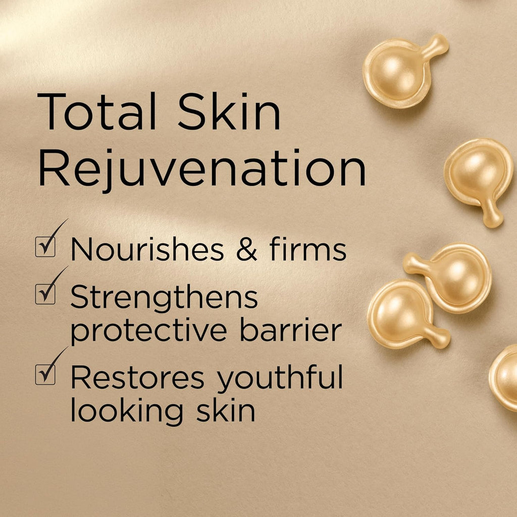 Advanced Ceramide Face Serum Capsules, Anti-Aging Skincare, Fragrance-Free Hydrating Formula for Radiant, Firm Skin, Nourishing and Strengthening