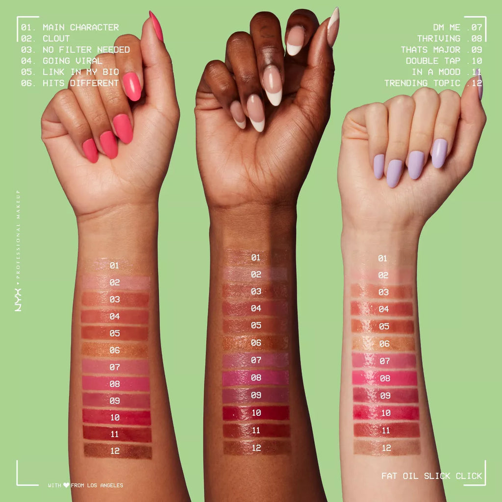 NYX Professional Makeup Fat Oil Slick Click Tinted Lip Balm - 0.07Oz