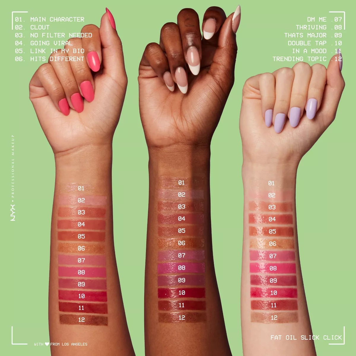 NYX Professional Makeup Fat Oil Slick Click Tinted Lip Balm - 0.07Oz