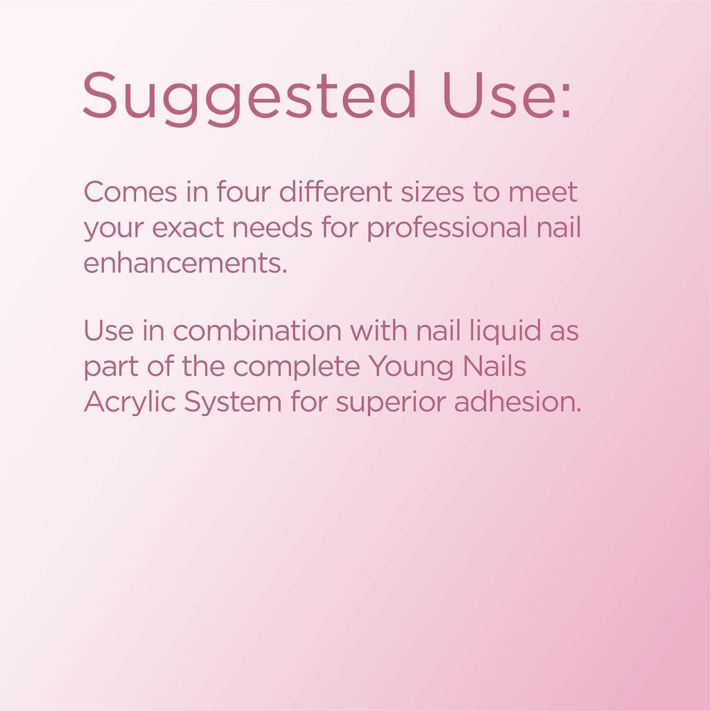 Acrylic Speed Powder - Self-Leveling Acrylic Nail Powder, Clear Nude Pink White Acrylic Powder for Nail Extenstion, Professional Grade, Superior Adhesion, Sets in 60 Seconds